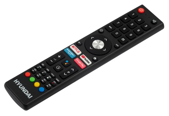 Телевизор QLED Hyundai 55&amp;quot; H-LED55QBU7500 Android TV Frameless черный/серебристый 4K Ultra HD 60Hz DVB-T DVB-T2 DVB-C DVB-S DVB-S2 USB WiFi Smart TV