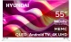 Телевизор QLED Hyundai 55&amp;quot; H-LED55QBU7500 Android TV Frameless черный/серебристый 4K Ultra HD 60Hz DVB-T DVB-T2 DVB-C DVB-S DVB-S2 USB WiFi Smart TV
