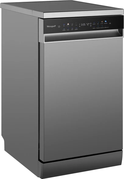 Посудомоечная машина Weissgauff DW 4539 Inverter Touch AutoOpen Inox серебристый (узкая) инвертор