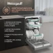 Посудомоечная машина Weissgauff DW 4539 Inverter Touch AutoOpen Inox серебристый (узкая) инвертор