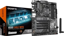 Материнская плата Gigabyte B550 EAGLE WIFI6 Soc-AM4 AMD B550 4xDDR4 ATX AC`97 8ch(7.1) GbLAN RAID+DVI+HDMI