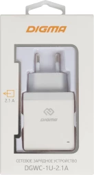 Сетевое зар./устр. Digma DGWC-1U-2.1A-WG 10.5W 2.1A USB универсальное белый