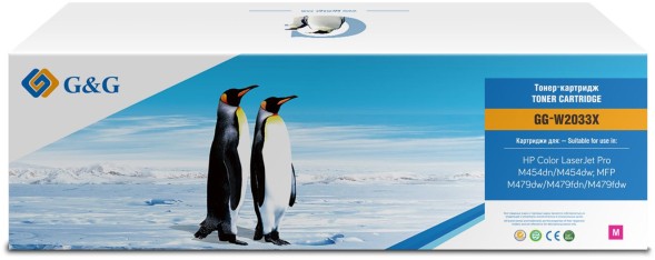 Картридж лазерный G&amp;amp;G GG-W2033X 415X пурпурный (6000стр.) для HP LJ M454/MFP M479
