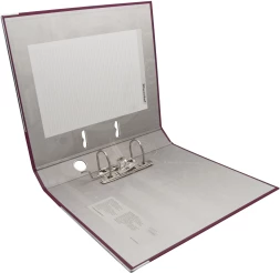 Папка-регистратор Silwerhof A4 50мм ПВХ/бумага бордовый мет.окант. сборная (упак.:2шт)