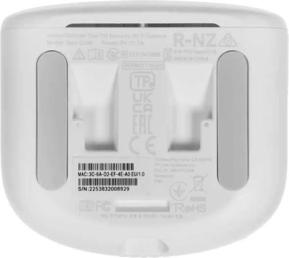 Камера видеонаблюдения IP TP-Link Tapo C206 Wi-Fi 4-4мм цв. корп.:белый
