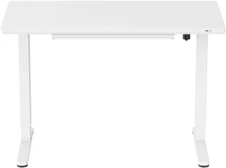 Стол для компьютера Cactus CS-EGD-WWT столешница стекло белый каркас белый