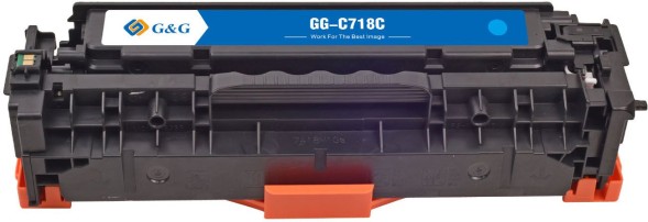 Картридж лазерный G&amp;amp;G GG-C718C голубой (2900стр.) для Canon MF8330i/MF8330/MF8350/LBP7200