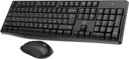 Клавиатура + мышь Оклик S260W клав:черный мышь:черный USB беспроводная Multimedia (2066170)