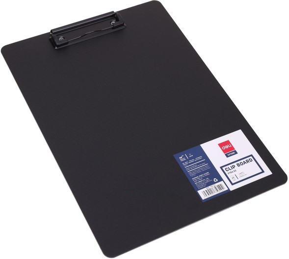 Папка клип-борд Deli EF75422 A4 полипропилен вспененный черный