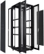 Шкаф серверный Cabeus (ND-05C-42U80/120-BK) напольный 42U 800x1200мм пер.дв.перфор.2ств. задн.дв.перфор.2-хст. 800кг черный 1102мм 131кг 220град. 2055мм IP20 сталь