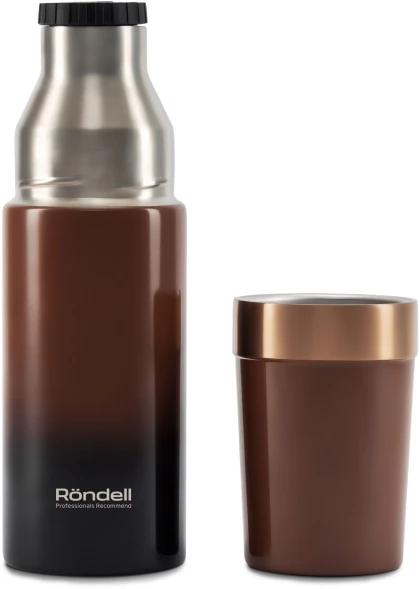Термос Rondell Mocco RDS-1966 для напитков 0.75л. коричневый карт. коробка