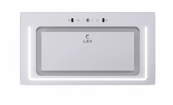 Вытяжка встраиваемая Lex Nova 600 Inverter WH белый управление: сенсорное (1 мотор)