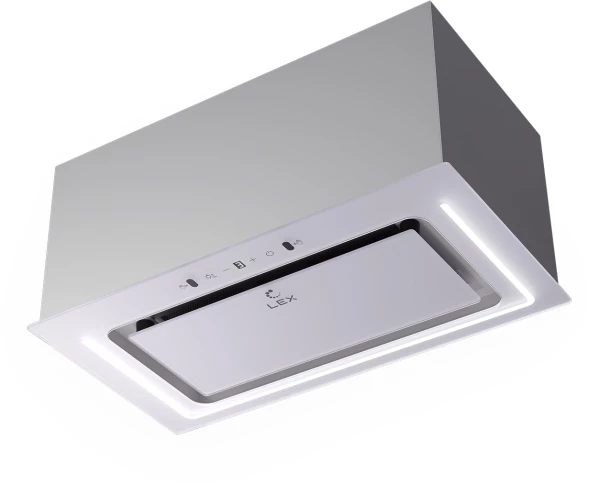 Вытяжка встраиваемая Lex Nova 600 Inverter WH белый управление: сенсорное (1 мотор)
