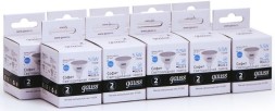 Лампа светодиодная Gauss Elementary MR16 5.5Вт цок.:GU5.3 спот 220B 4100K св.свеч.бел.нейт. (упак.:10шт) (13526)