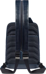 Рюкзак слинг мужской Piquadro Blue Square CA6589B2/BLU2 темно-синий натур.кожа
