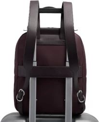 Рюкзак женский Piquadro Lyra CA5566W92T/BO2 бордовый нейлон/натур.кожа