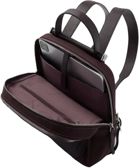 Рюкзак женский Piquadro Lyra CA5566W92T/BO2 бордовый нейлон/натур.кожа