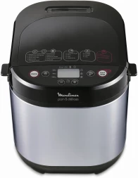 Хлебопечь Moulinex Pain &amp;amp; Delices OW240E30 650Вт серебристый/черный