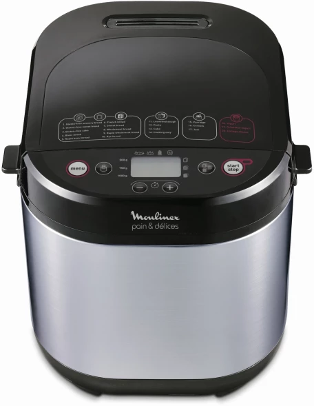 Хлебопечь Moulinex Pain &amp;amp; Delices OW240E30 650Вт серебристый/черный