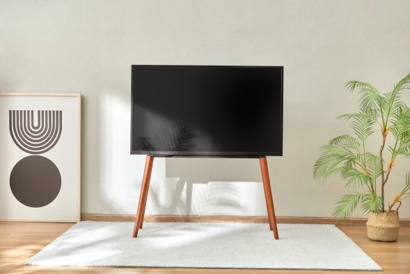 Подставка для телевизора Cactus CS-ST3646BKWN черный/орех 49&amp;quot;-75&amp;quot; макс.40кг напольный