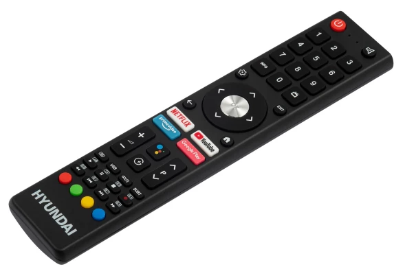 Телевизор QLED Hyundai 65&amp;quot; H-LED65QBU7500 Android TV Frameless черный/серебристый 4K Ultra HD 60Hz DVB-T DVB-T2 DVB-C DVB-S DVB-S2 USB WiFi Smart TV