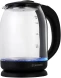 Чайник электрический Starwind SKG1779 1.8л. 1700Вт прозрачный/черный корпус: стекло