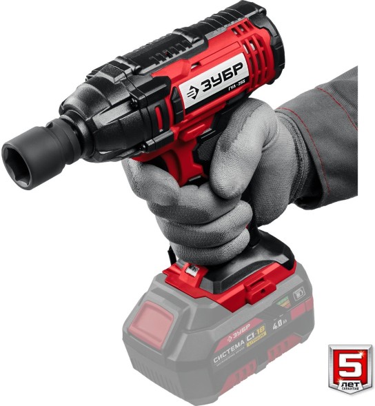 Гайковерт Зубр ГУЛ-255 аккум. патрон:квад.1/2&amp;quot;